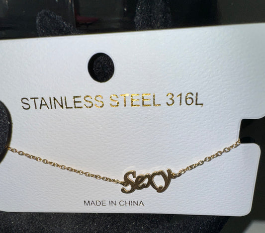 Gold Stainless Steel Sexy Fashion Anklet