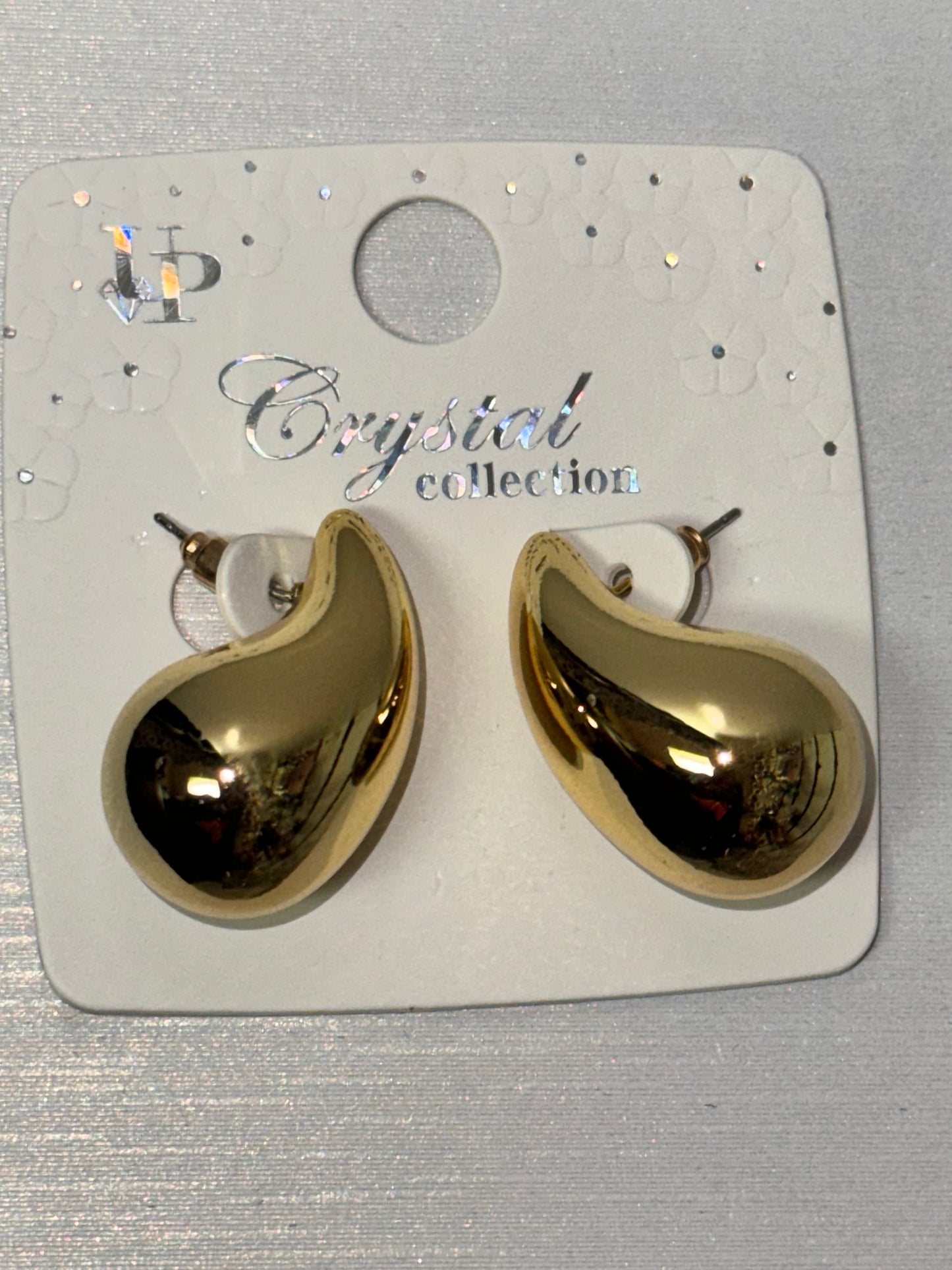 Gold Metallic Fashion Earrings