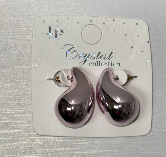 Light Purple Metallic Fashion Earrings