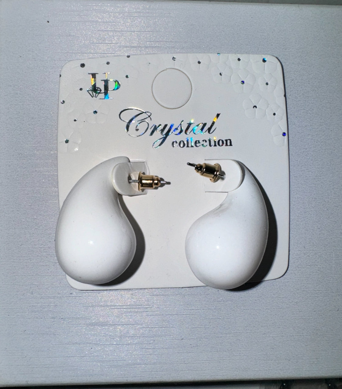 White Fashion Earrings