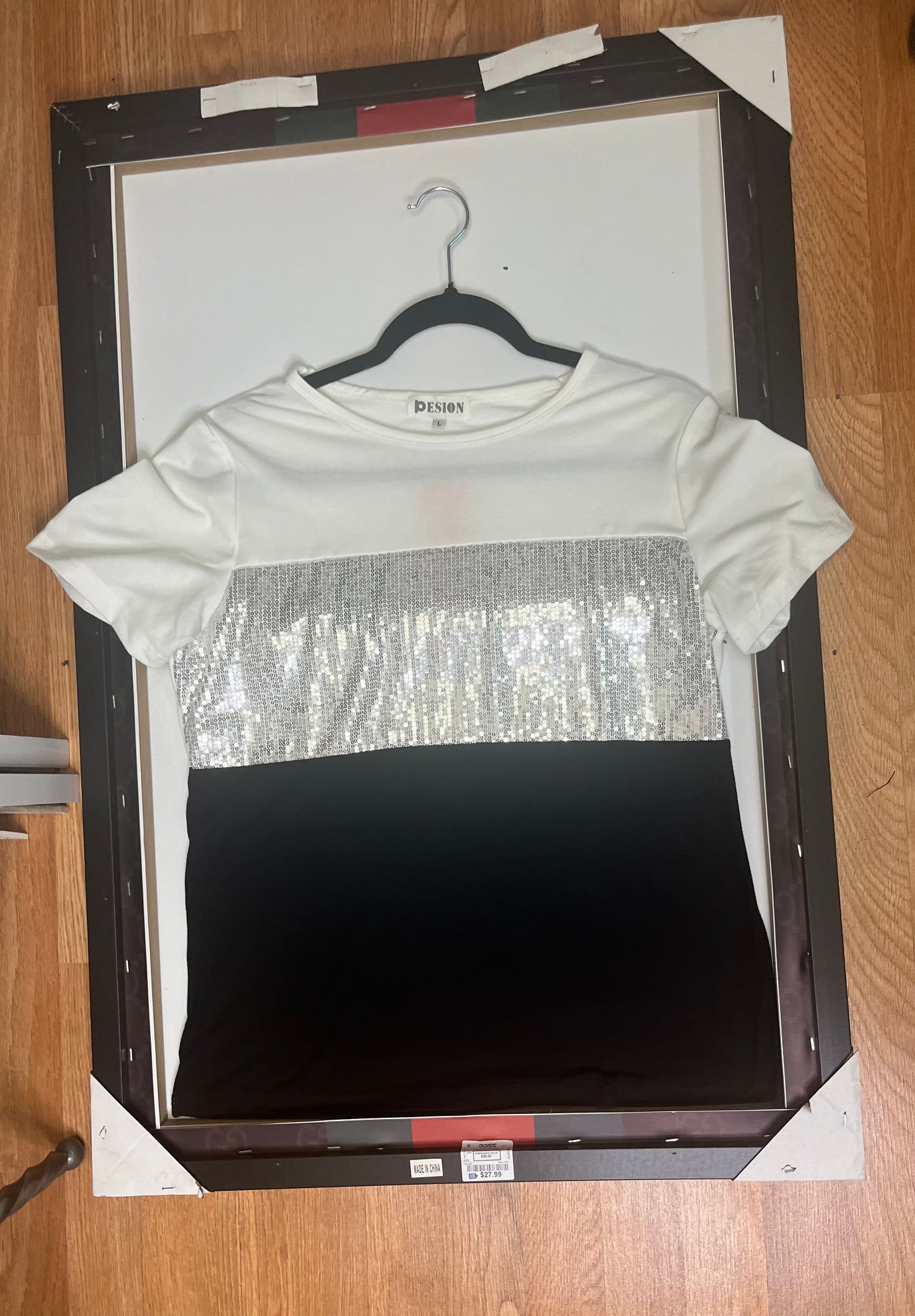 White Silver and Black Fashion Shirt