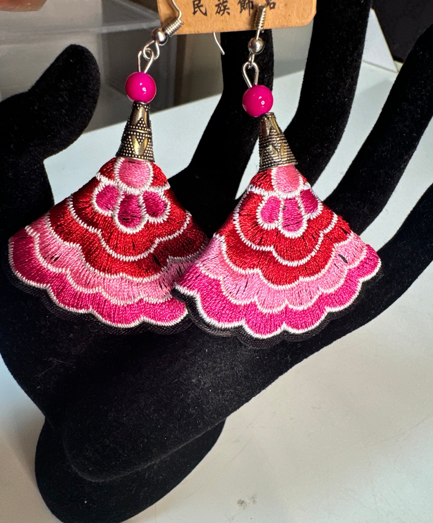 Pink Multicolored Fashion Earrings